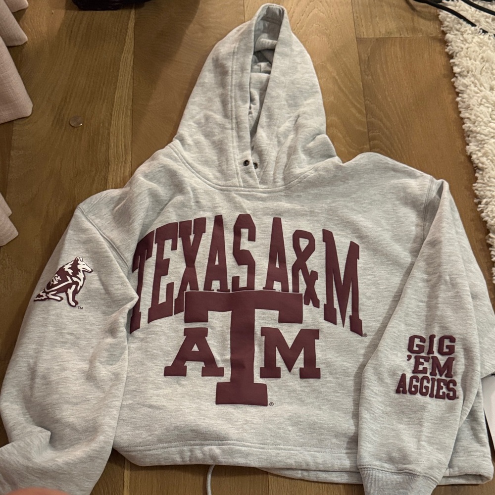47 Brand Gray and Maroon Texas A&M Hoodie